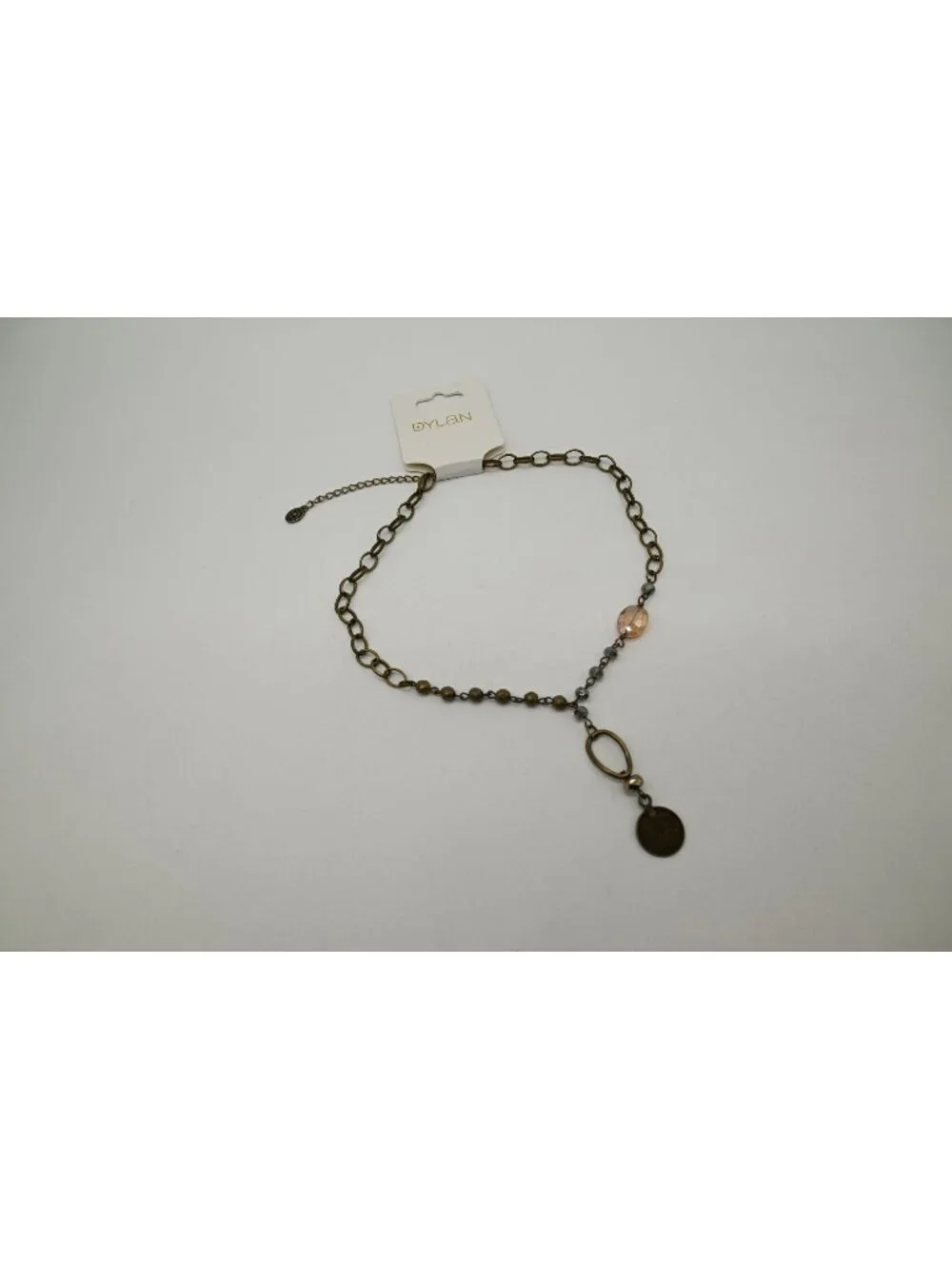 NWT Dylan Jewelry Molly 2.0 Necklace Natural Stone Crystal Pendant Boho Chic